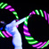 Lichtshow . LED-Twin Hoops