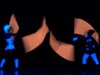 LED- und Schwarzlichtshow 'Kontrast'
